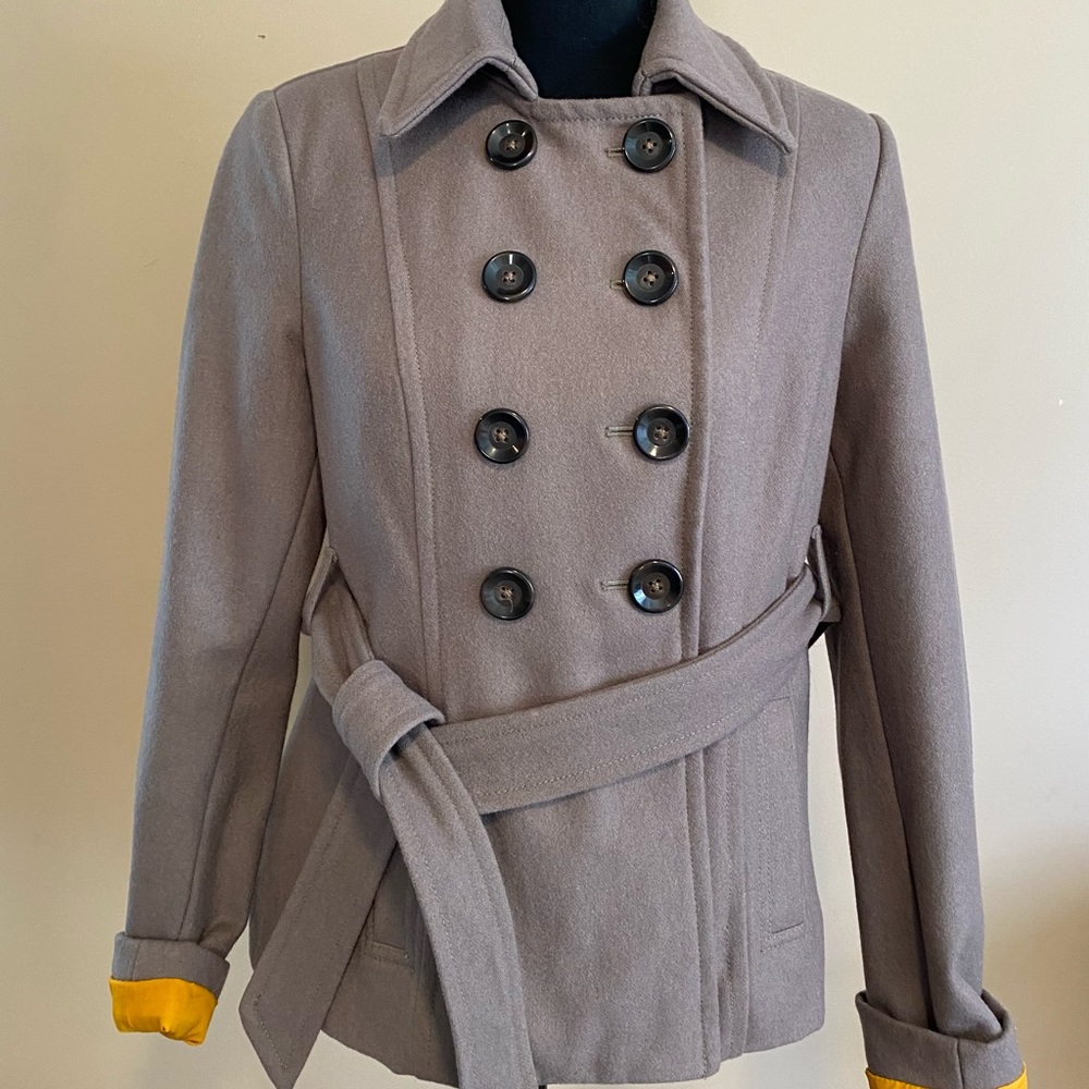 Old Navy women’s tan wool peacoat